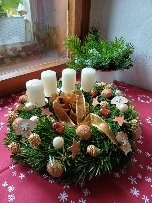 Věnec adventní ""Chalupník útulný" — foto 3