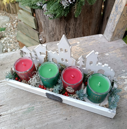 Merry Christmas, adventní svícen voňavý — foto 6