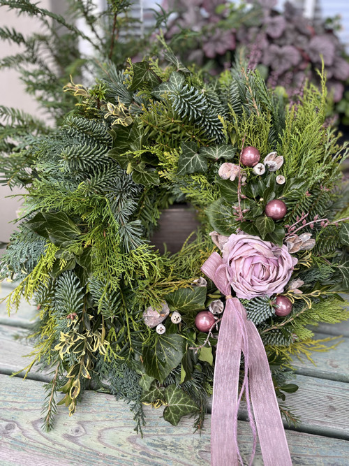 Velký věnec s růží. průměr 45cm — foto 3