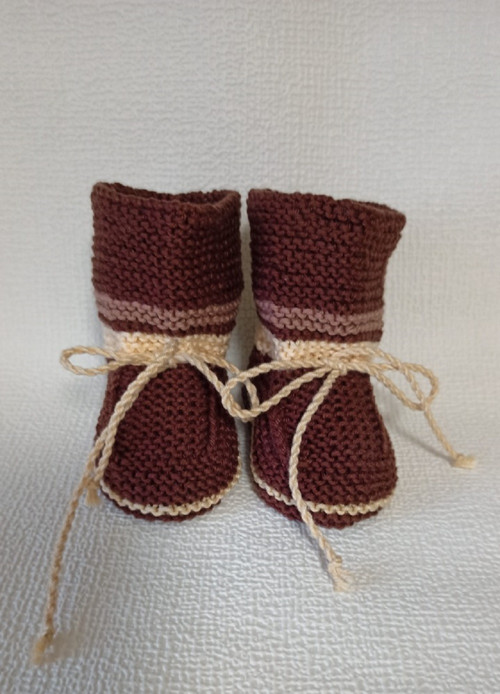 Pletené bačkůrky - 9 cm — foto 2