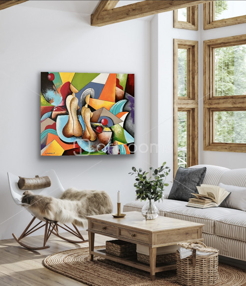 "Mísa plná ovoce” 100x80 — foto 2