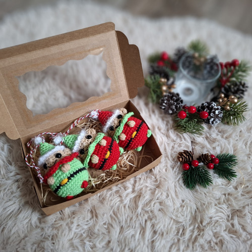 Háčkovaná sada vánočních elfíků — foto 4