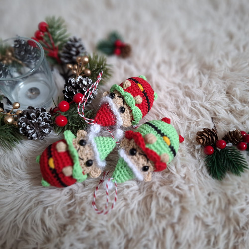 Návod na háčkované ozdoby elfů — foto 2