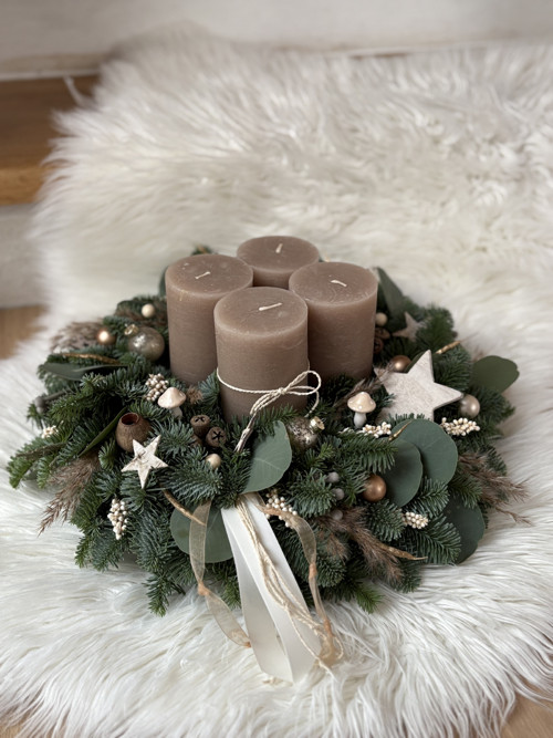 Adventní věnec latte — foto 6