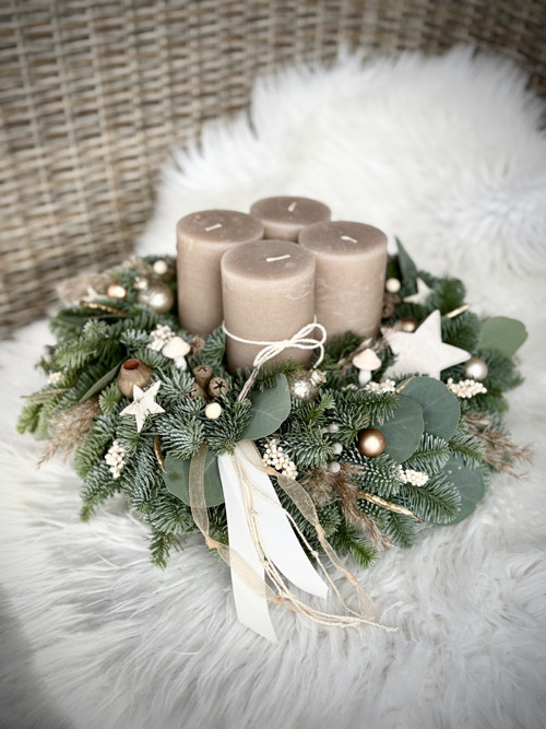 Adventní věnec latte — foto 4