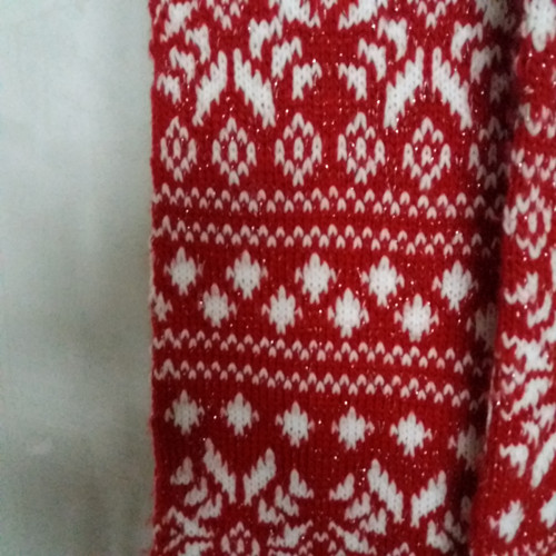 Šála pletená s ornamentem — foto 2