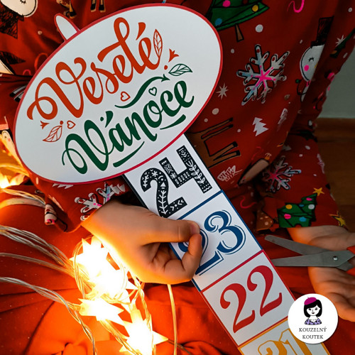 Adventní kalendář 3 | Stříhací | Vánoce | Advent — foto 3