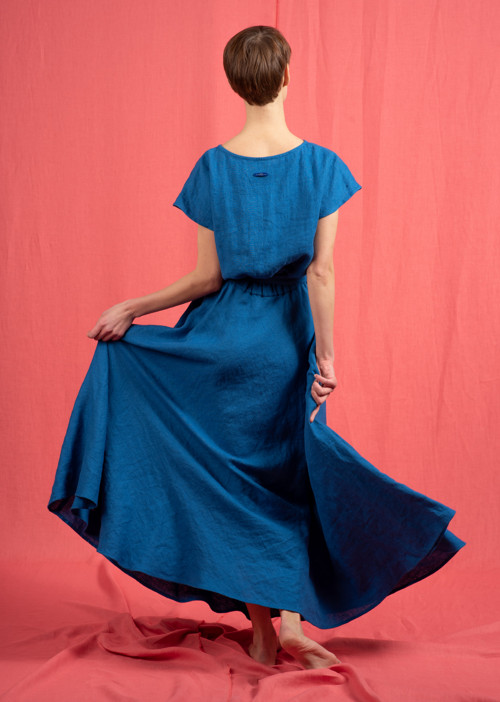 Lněné Šaty Paris Maxi — foto 3