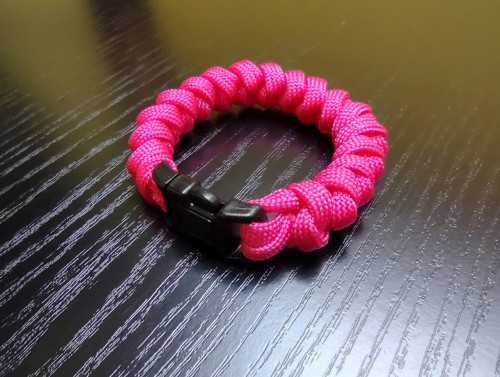 Paracord náramek Pink — foto 2