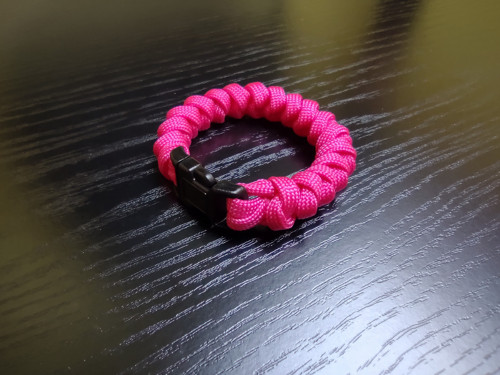 Paracord náramek Pink — foto 4