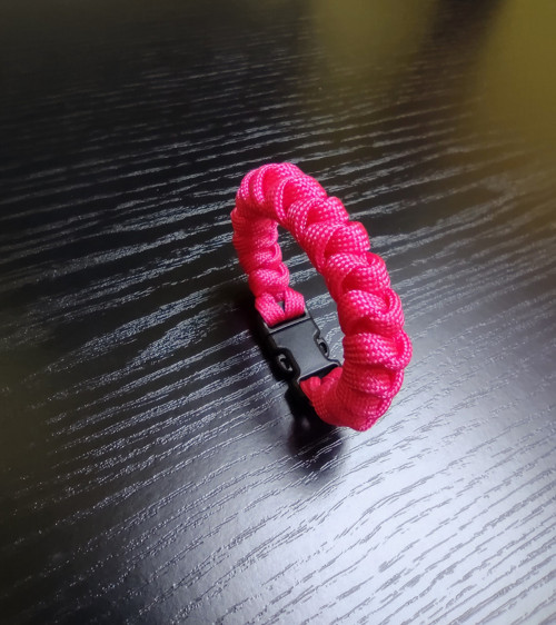 Paracord náramek Pink — foto 3