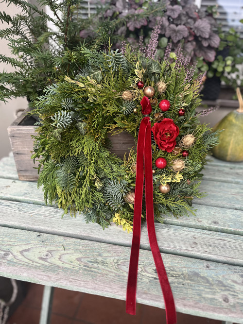 Přírodní vánoční věnec 39cm — foto 2