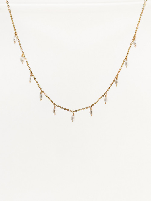 Geneva - náhrdelník s perlovými přívěsky — foto 2
