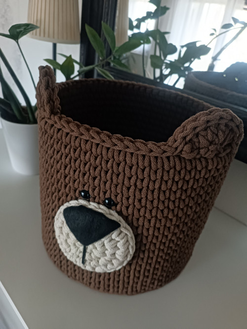 Háčkovaný Koš Xl — foto 2