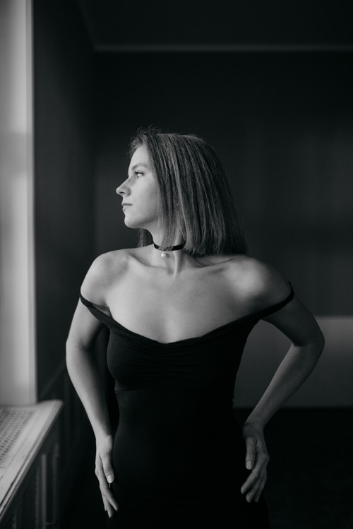 Sametový choker se sladkovodní perlou — foto 3
