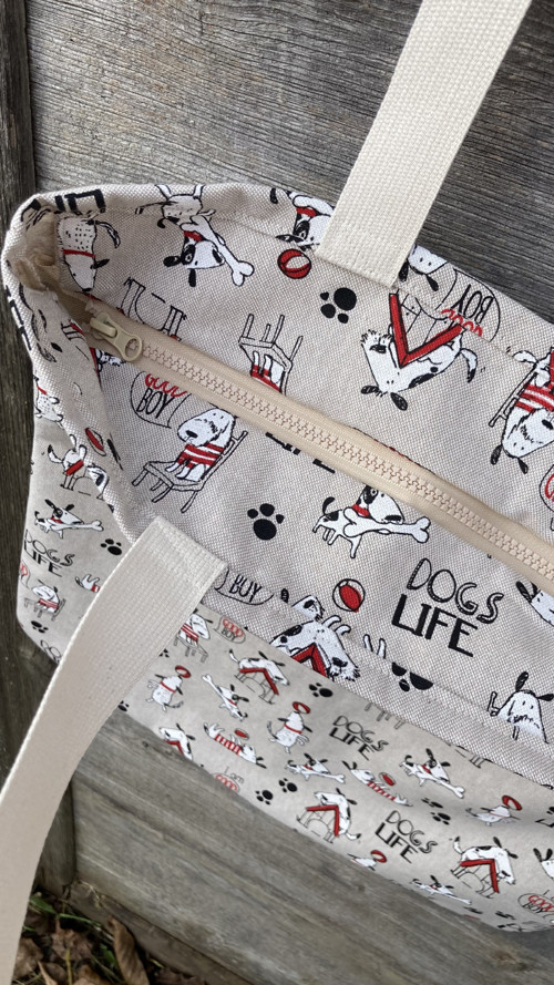 Taška se zipem - Dogs life - velká — foto 2