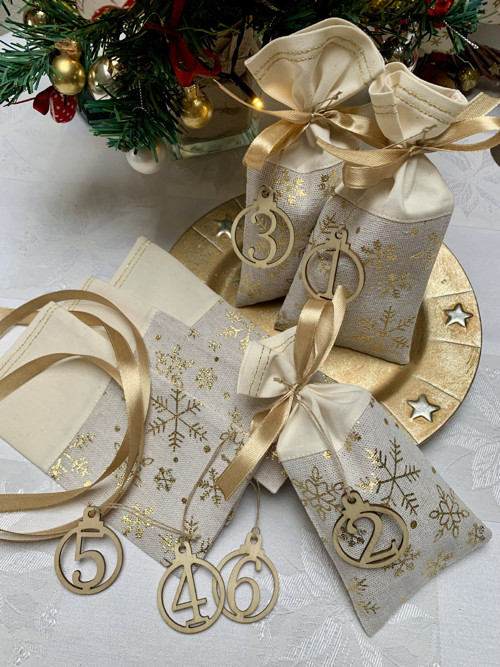 Adventní kalendář - zlato režný — foto 4