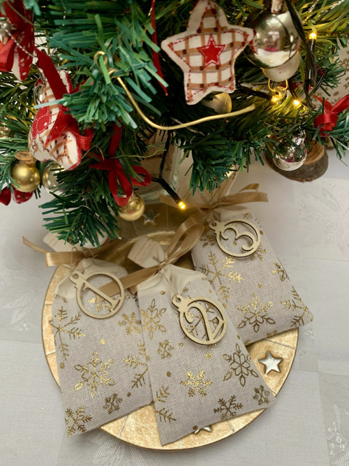 Adventní kalendář - zlato režný — foto 6