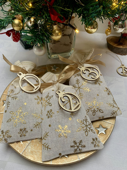 Adventní kalendář - zlato režný — foto 2