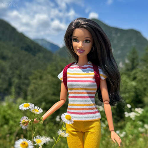 Batoh pro Barbie - vínový — foto 3
