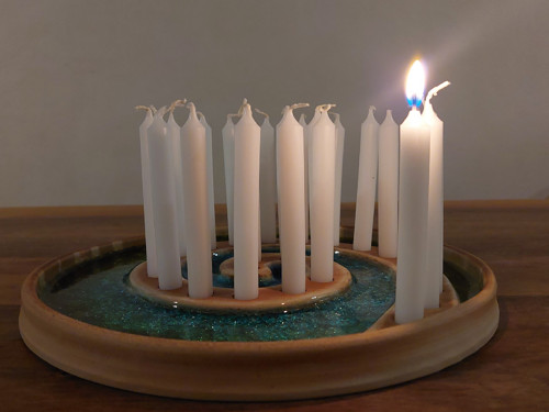 Adventní svícen spirála — foto 2