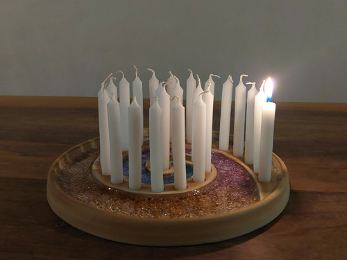 Adventní svícen spirála — foto 4