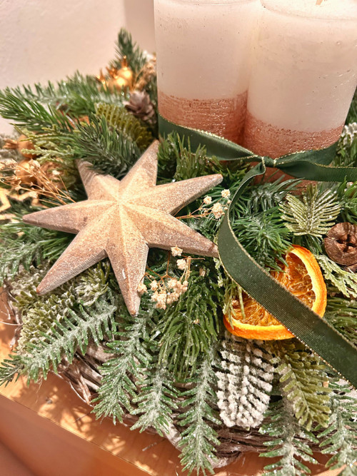Adventní věnec, umělý — foto 2