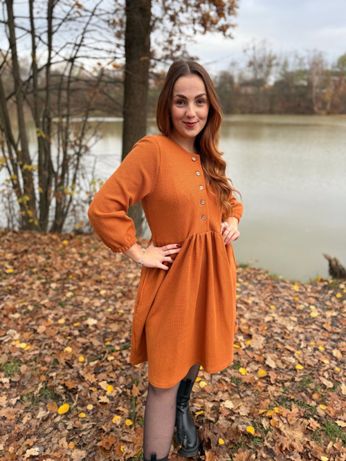 Vaflové šaty Anne — foto 4