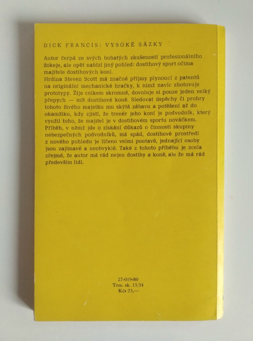 Vysoké sázky - Dick Francis — foto 3