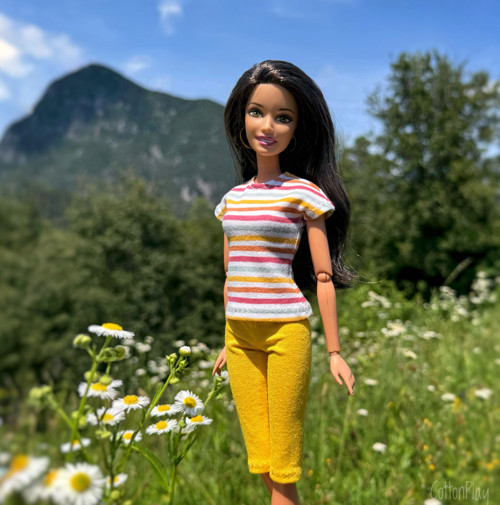 Leginy pro Barbie - žluté — foto 3