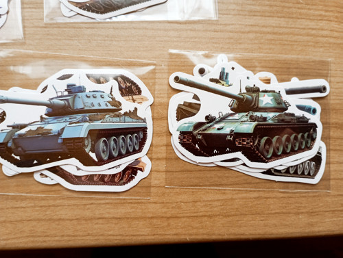 919 - Samolepky - tanky — foto 2