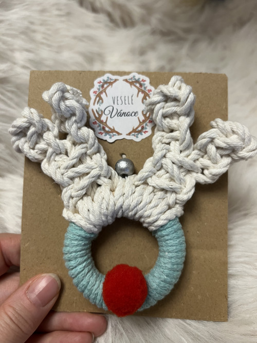 Macrame vánoční sobík — foto 2