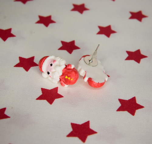 Vánoční náušnice Santa — foto 2
