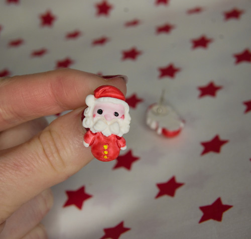 Vánoční náušnice Santa — foto 3