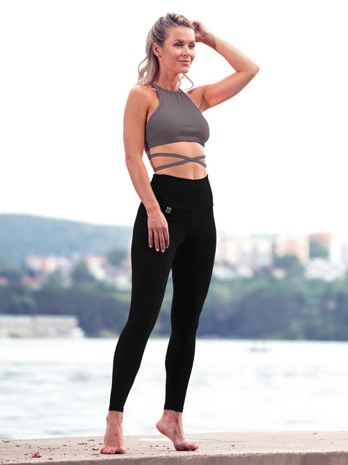 Leginy s vysokým pasem CELINE black — foto 2