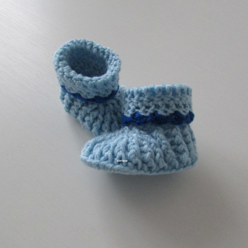 Háčkované botičky (9 cm) — foto 2