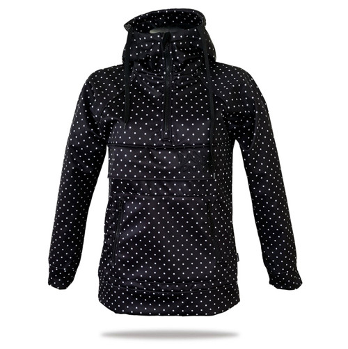 Luxusní dámská Softshell bunda Dropp Black / Dots — foto 3