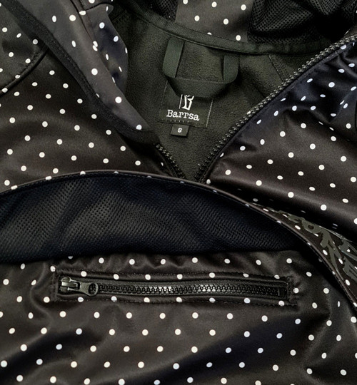 Luxusní dámská Softshell bunda Dropp Black / Dots — foto 4