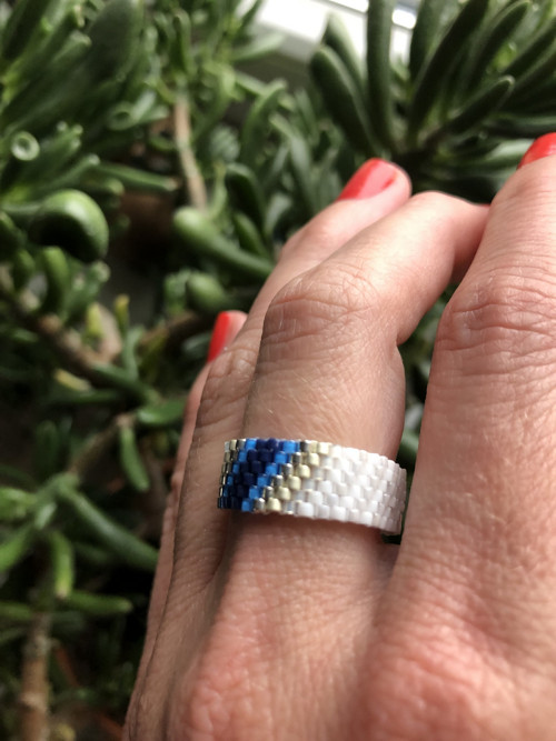 Miyuki prstýnek - Royal Stripe — foto 5