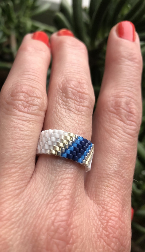 Miyuki prstýnek - Royal Stripe — foto 6