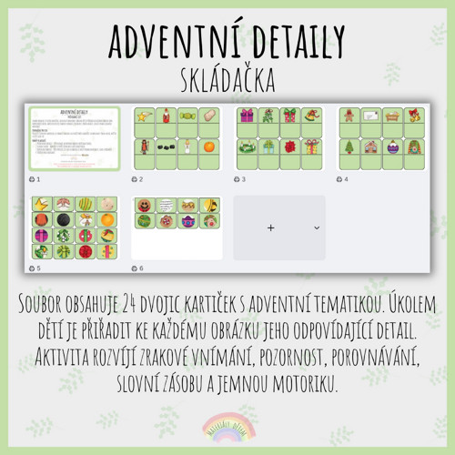 Adventní detaily, skládačka — foto 2