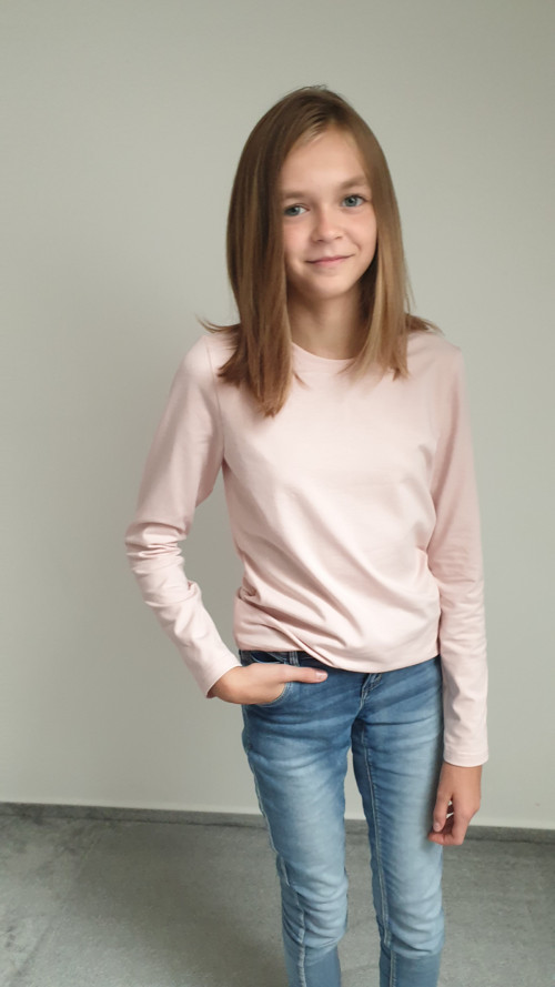 Dívčí tričko Basic - DLOUHÝ rukáv (výběr barev) — foto 2