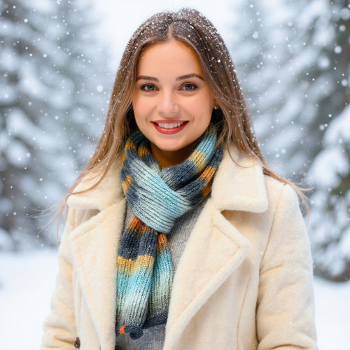Pletená vlněná šála 2689 — foto 4