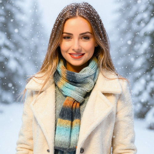 Pletená vlněná šála 2689 — foto 3