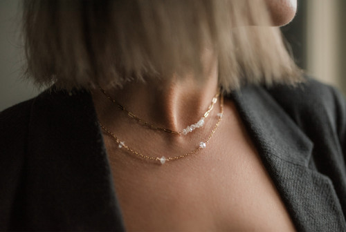Celesta - řetízek s herkimer diamanty — foto 6