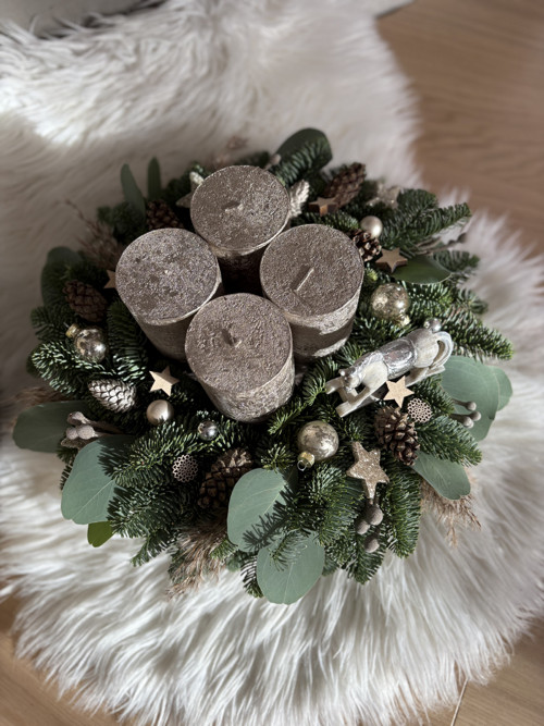 Adventní věnec “S dotykem luxusu” — foto 3
