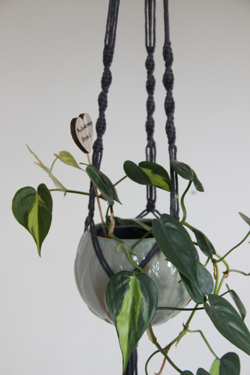 Macramé závěs na květiny — foto 3