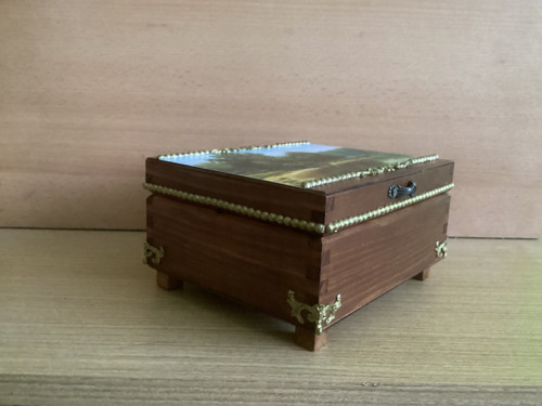 Dřevěná šperkovnice Zátiší s decoupage — foto 4