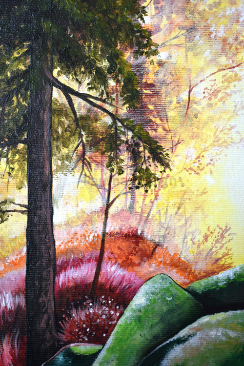 "Podzimní den" - 30x30cm — foto 5