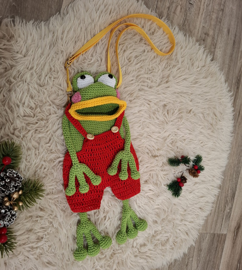 Háčkovaná kabelka žabička Emička — foto 2